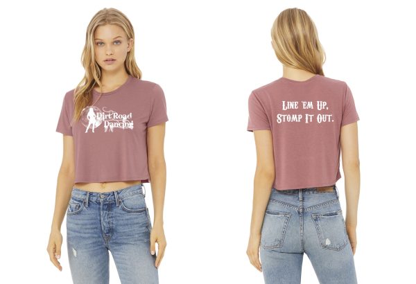 Ladies' Flowy Cropped Line Dance T-Shirt